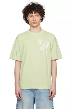 Футболка «Элегантность в движении» Represent, цвет matcha