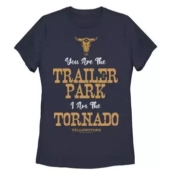 Футболка «Йеллоустоун» среди юниоров You Are The Trailer Park I Am The Tornado с рисунком Licensed Character