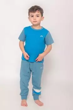 Футболка Jersey Lounge из органического хлопка Luca and Rosa, синий