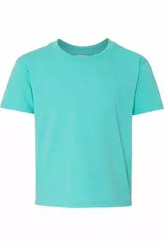 Футболка JERZEES Dri-Power Youth 50/50, цвет scuba blue