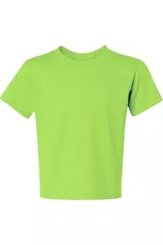 Футболка JERZEES Dri-Power Youth 50/50, зеленый
