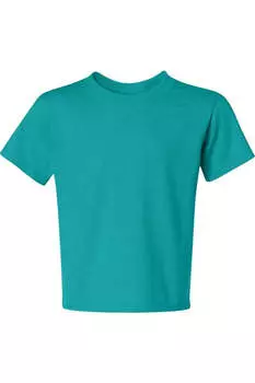 Футболка JERZEES Dri-Power Youth 50/50, цвет jade