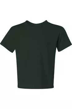 Футболка JERZEES Dri-Power Youth 50/50, цвет forest green