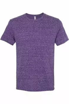 Футболка JERZEES Snow Heather Jersey Crew, фиолетовый