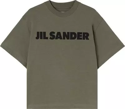 Футболка Jil Sander Logo 'Olive', зеленый