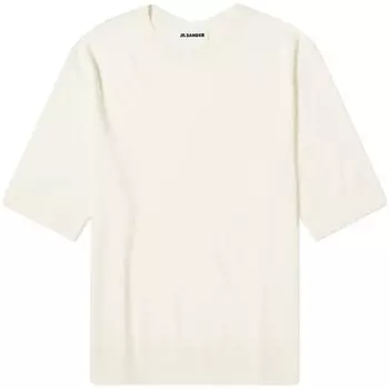 Футболка Jil Sander Merino Wool, светло-белый