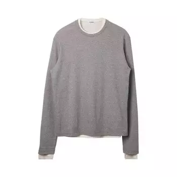 Футболка Jil Sander Three Layers Long-Sleeve T-Shirt, серый