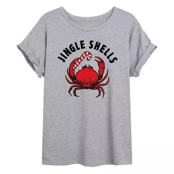 Футболка Jingle Shells для юниоров с струящимся рисунком краба Licensed Character