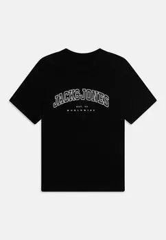Футболка JJECALEB VARSITY TEE O NECK Jack & Jones, черный