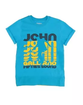 Футболка John Galliano, бирюзовый