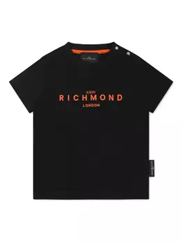 Футболка John Richmond Junior из хлопка, черный