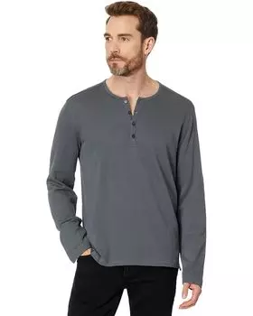 Футболка John Varvatos Walden Henley, цвет Iron Grey