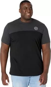 Футболка Johnny Bigg Big & Tall New York Splice Longline Scoop Tee, угольный