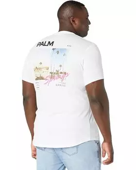 Футболка Johnny Bigg Big & Tall Palm Springs Longline Tee, белый