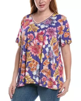 Футболка Johnny Was Plus The Janie Favorite, синий