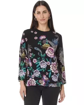 Футболка Johnny Was The Janie Favorite Kimono Sleeve Tee, цвет Camino Serra