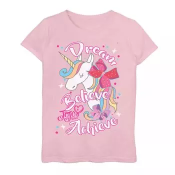 Футболка JoJo Siwa для девочек 7–16 лет "Dream Believe Achieve" Licensed Character