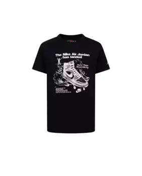 Футболка Jordan Air Graphic с короткими рукавами для девочек, черный