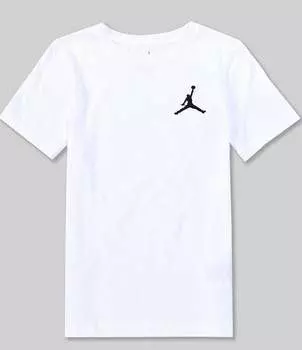 Футболка Jordan Big Boys 8–20 с короткими рукавами Jumpman Air Essentials, белый