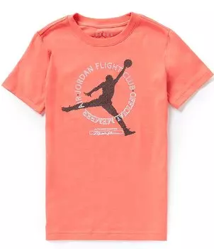 Футболка Jordan Big Boys 8-20 с короткими рукавами для участников, красный