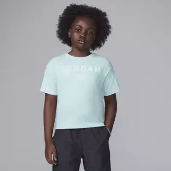 Футболка Jordan Big Kids' Graphic T-Shirt, цвет Light Dew