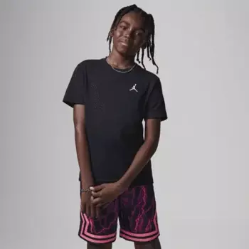 Футболка Jordan Big Kids' Jumpman Air Embroidered T-Shirt, черный
