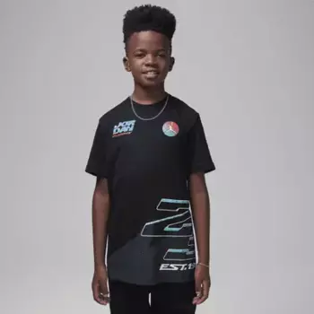 Футболка Jordan Big Kids' Moto T-Shirt, черный