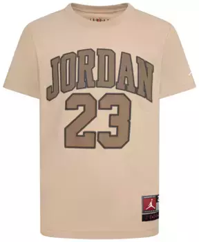Футболка Jordan из баскетбольного джерси с графическим рисунком для мальчиков, цвет Hemp