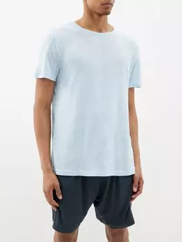 Футболка jordan из льняного джерси с прорезями Derek Rose, синий