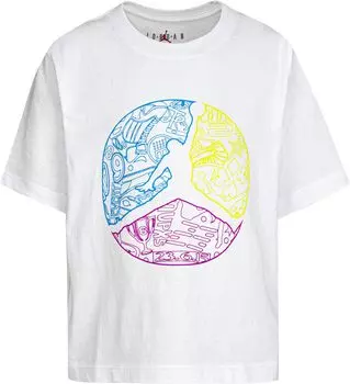 Футболка Jordan Jumpman Color Up Short Sleeve Tee, белый