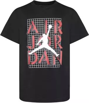 Футболка Jordan Jumpman Stack для мальчиков, черный