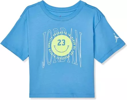 Футболка Jordan Kids 23 Rise Up Short Sleeve Tee, цвет University Blue