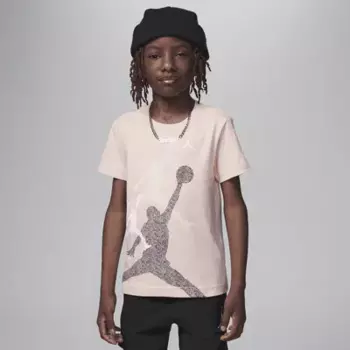 Футболка Jordan Little Kids' Gradient Stacked Jumpman T-Shirt, цвет Legend Pink
