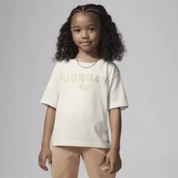 Футболка Jordan Little Kids' Graphic T-Shirt, цвет Sail