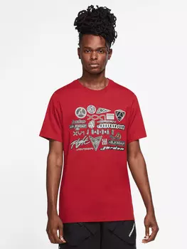 Футболка Jordan M J BRAND GFX SS CREW 4, красный