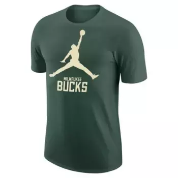 Футболка Jordan Milwaukee Bucks, зеленый
