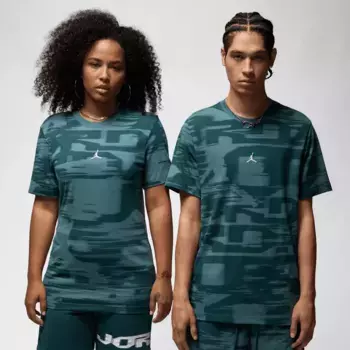 Футболка Jordan MVP Shortsleeve All Over Print Crew, зеленый
