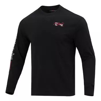 Футболка Jordan Round Neck Pullover Long Sleeves T-Men's Black, Черный