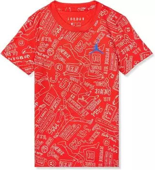 Футболка Jordan Sneaker School 23 All Over Print Tee, цвет Chile Red