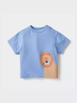 Футболка joy of print dry с круглым вырезом Uniqlo, цвет 64 синий