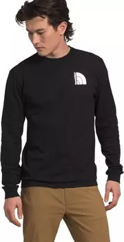 Футболка Jumbo с полукруглым куполом и длинными рукавами The North Face, цвет TNF Black/TNF White