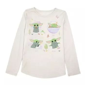 Футболка Jumping Beans для девочек 4–12 лет с рисунком «Звездные войны: Мандалорец, ребенок» Jumping Beans