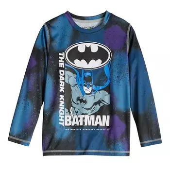 Футболка Jumping Beans с длинными рукавами «Бэтмен Готэм» для мальчиков 4–8 лет, черный