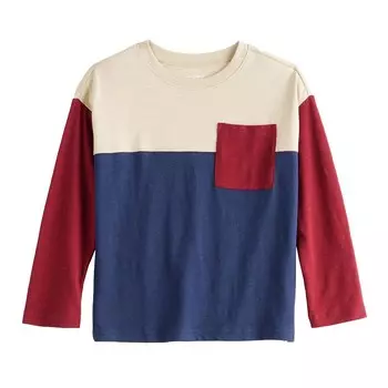 Футболка Jumping Beans с карманами и цветными блоками для мальчиков 4–12 лет, цвет Bayou Navy