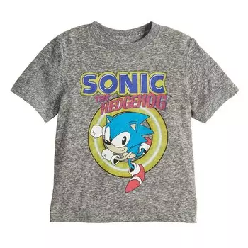 Футболка Jumping Beans Sonic Coin Beast для малышей и малышей, серый