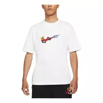 Футболка jumpman 85 с принтом в виде патча с круглым вырезом и коротким рукавом Air Jordan, белый