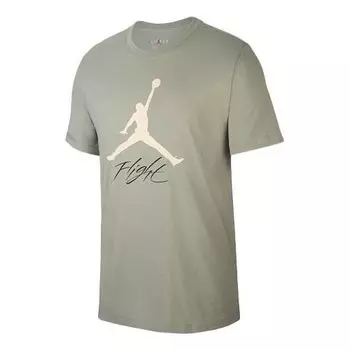 Футболка jumpman flight баскетбол спортивные короткие рукава Air Jordan, серый