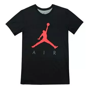 Футболка jumpman logo спортивная футболка мужская красная Air Jordan, черный