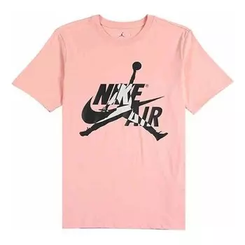 Футболка jumpman logo спортивные с коротким рукавом мужские розовые Air Jordan, розовый