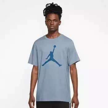 Футболка Jumpman Shortsleeve Crew Shirt JORDAN, цвет blue grey/industrial blue